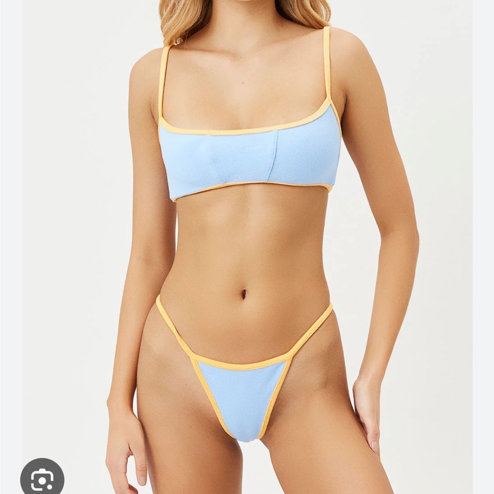 Frankie's Bikinis Terry cloth bikini set